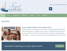 Tablet Screenshot of newportnannies.com